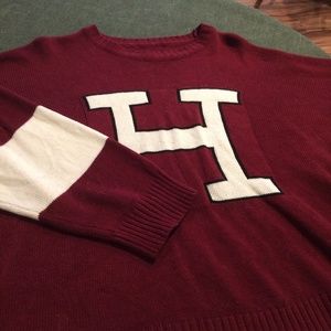 Cute Oversized Varsity Sweater